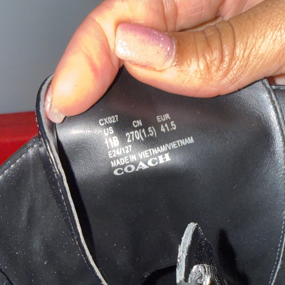Coach Glossy Black Combat Boots - FLASH SALE! - Picture 3 of 6